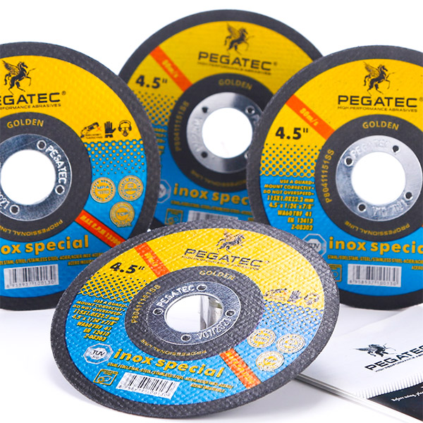 PEGATEC TOP SERIES Inox Special 4/4.5/5 Cutting Disc With 1.0mm Thickness  - CUTTING WHEELS, PEGATEC TOP SERIES, CUTTING & GRINDING WHEELS - Winking  Abrasives Co.,Ltd.
